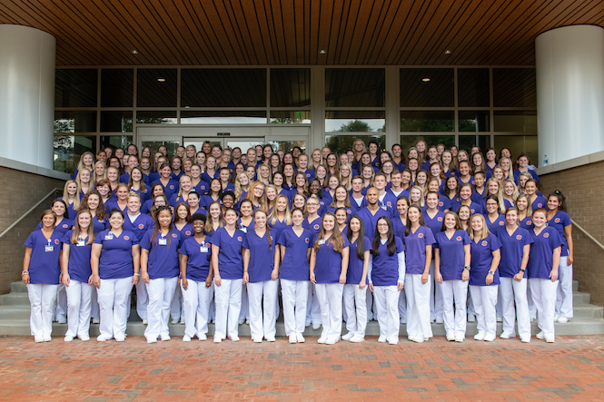 A group of Clemson University nurses