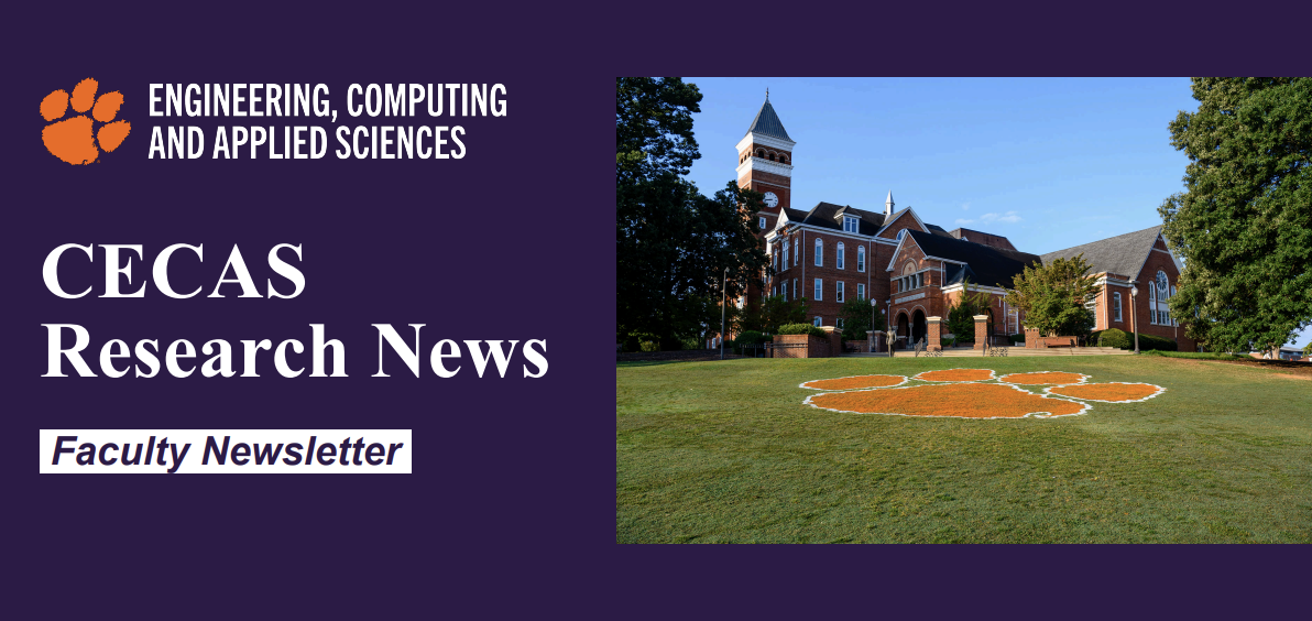 CECAS Research Faculty Newsletter with CECAS logo