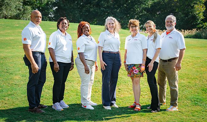 Student Affairs staff member at an event