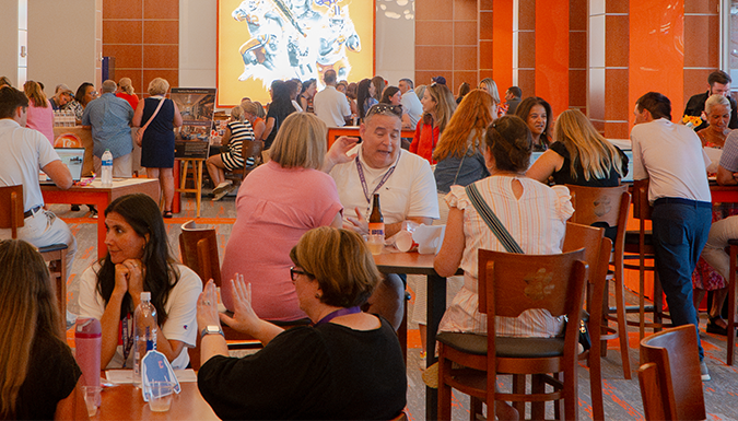 Parents and Students attending Ready Set Roar Social Event at Clemson University, South Carolina