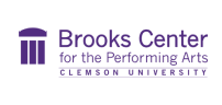 Clemson Brooks Center for the Performing Arts marketplace subbrand logo.