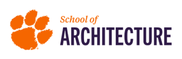 Clemson University School of Architecture logo.