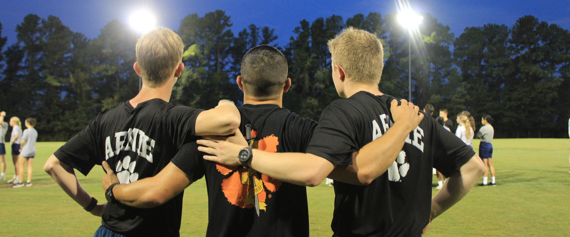 Cadets on soccer field