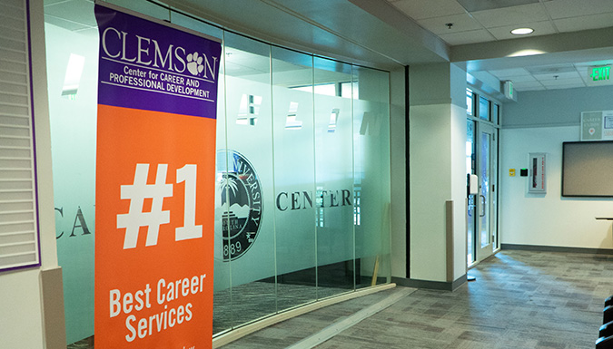 the interior of the Clemson career center