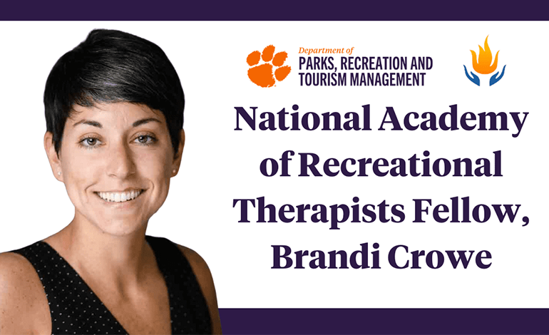 PRTM faculty member honored for career contributions to field of recreational therapy