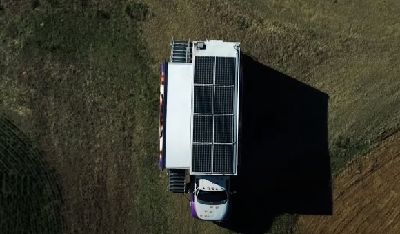 Clemson Rural Health Mobile Clinic with Solar Panels on top