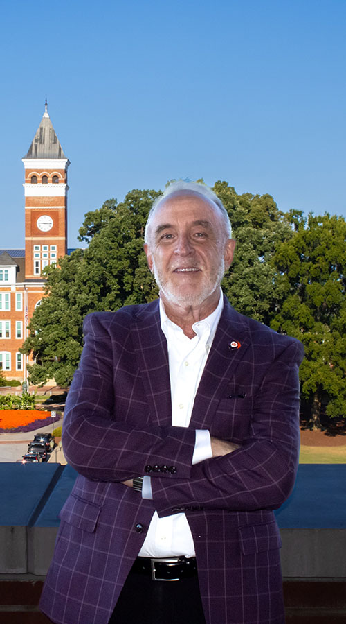CCIT Chief Information Officer, Brian Voss standing in front of Tillman Hall.