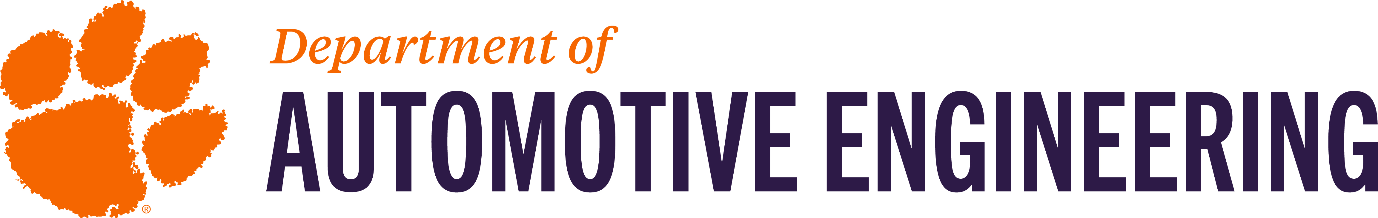 Logo for the Department of Automotive Engineering