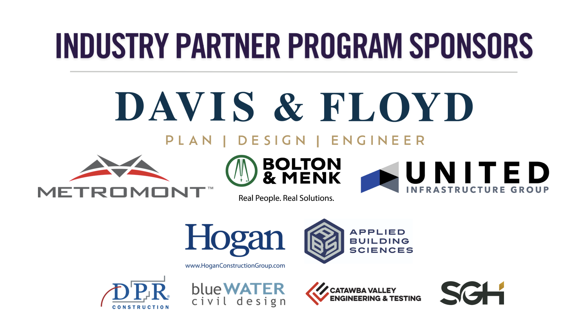 Industry partners logos