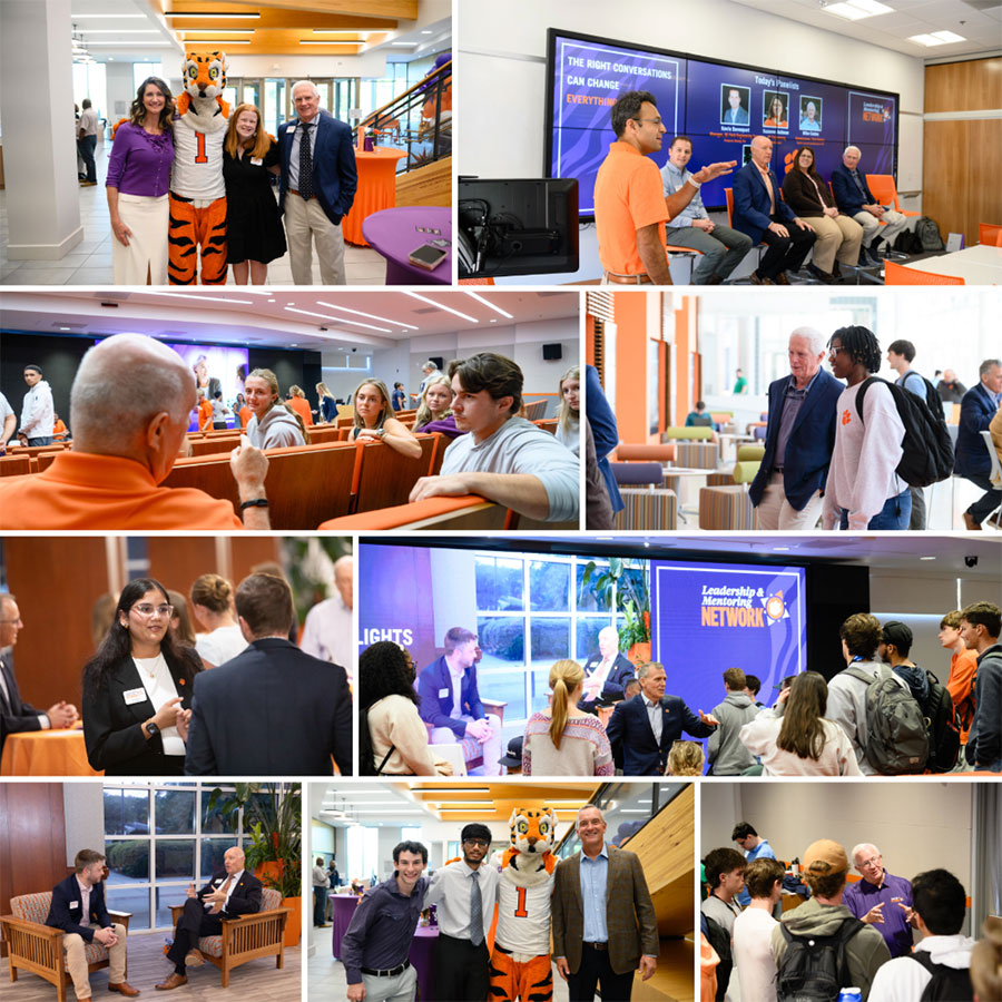Collection of photos showing mentoring throughout the year.
