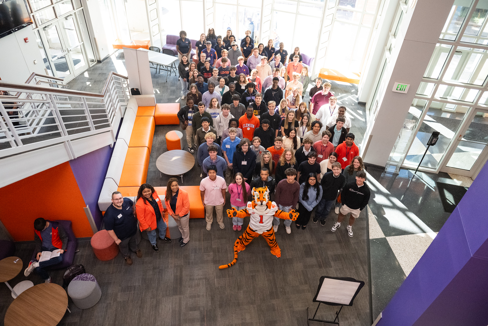 PEER and WISE group photo taken in Freeman Hall