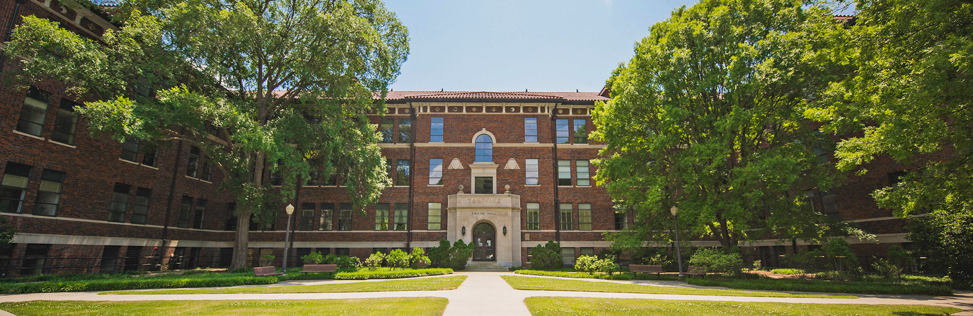 Courtyard looking toward Sirrine Hall