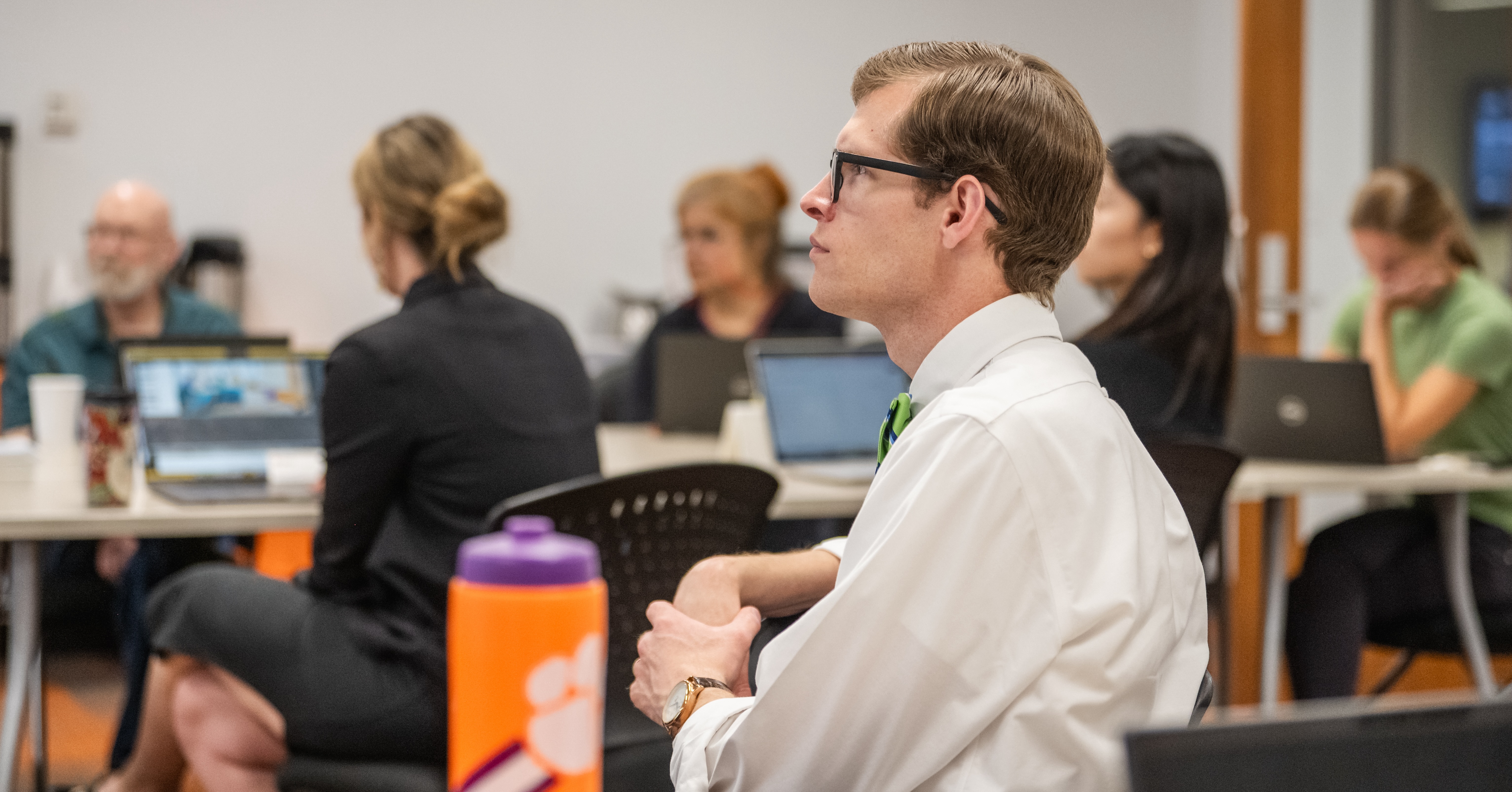 A Clemson faculty member attending the Question Project workshop