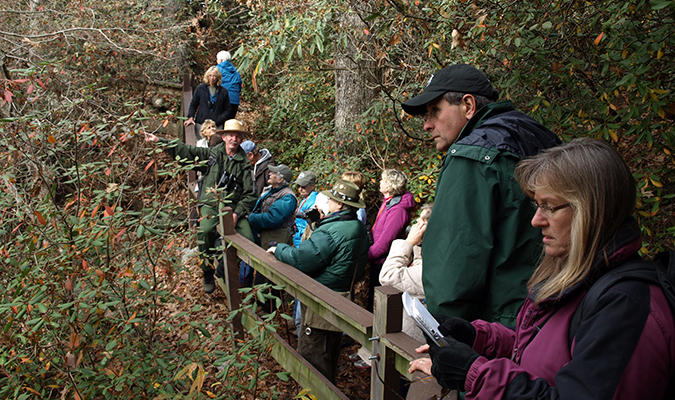 Master Naturalist Class at the overlook just outside of Devil’s Kitchen at Caesars Head State Park