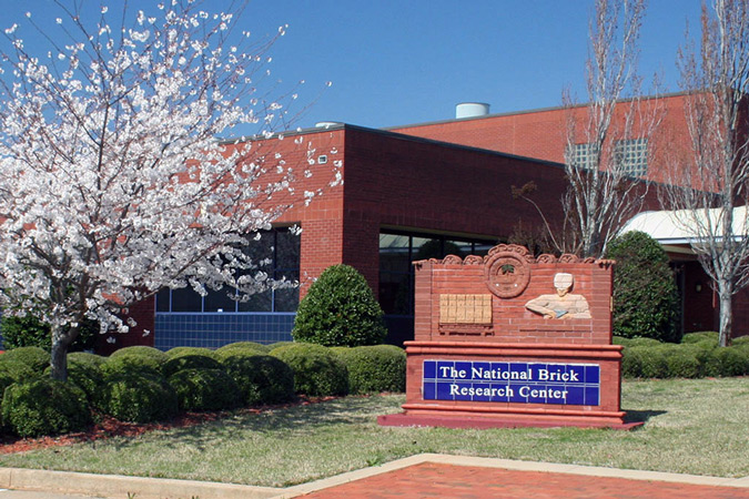 the exterior of the brick research center