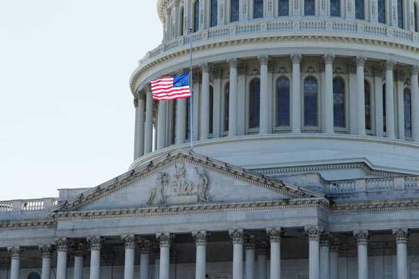 The United States capitol rotunda.