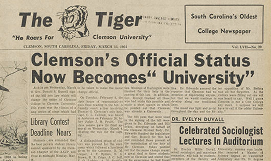 image of clemson student newspaper