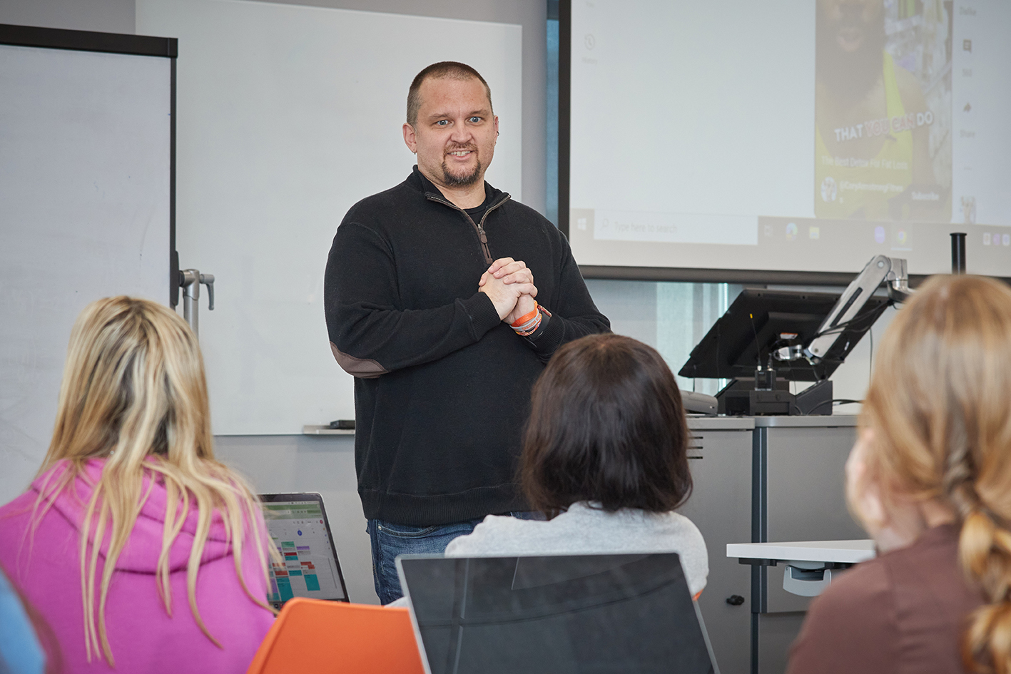 faculty observing classroom