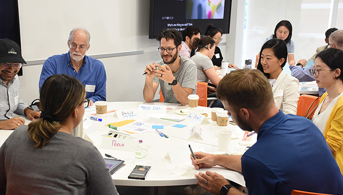 faculty in a workshop