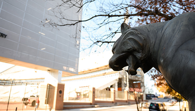 Clemson campus in December.