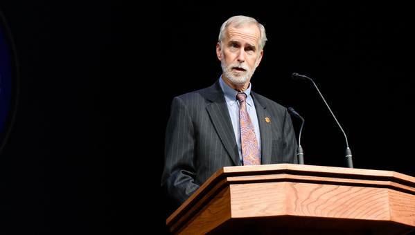 Provost Jones at awards ceremony.