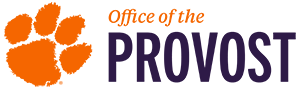 clemson university office of the provost logo