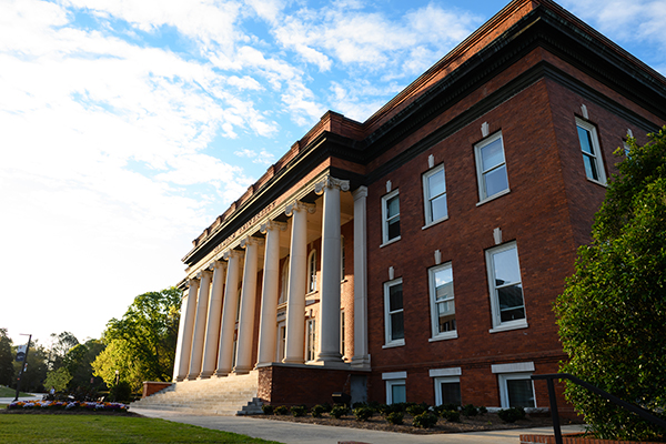 Sikes Hall during morning hours