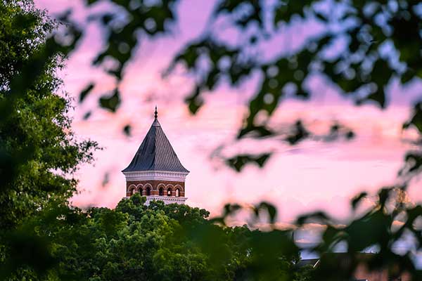 Sunset over Tillman Hall, Old Main