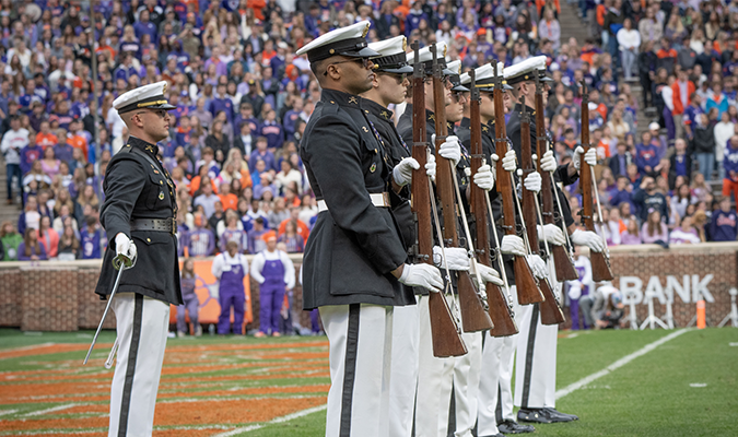 Military Parade display at Memorial Stadium