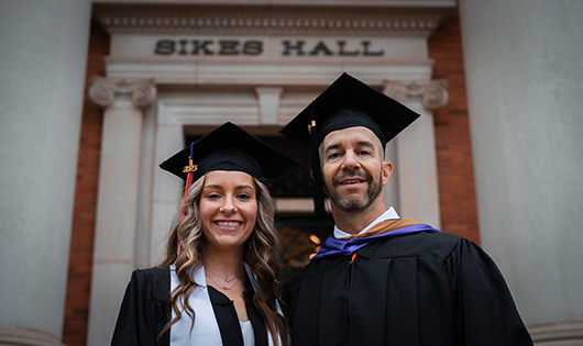 Ginger Dailey and Her Father Bobby Graduating from Clemson College of Business