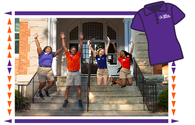 Lexi Reel-Pope with other Orientation Ambassadors at Fike Recreation Center, Clemson University