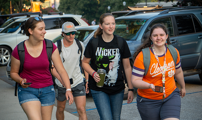 Clemson Students on Campus