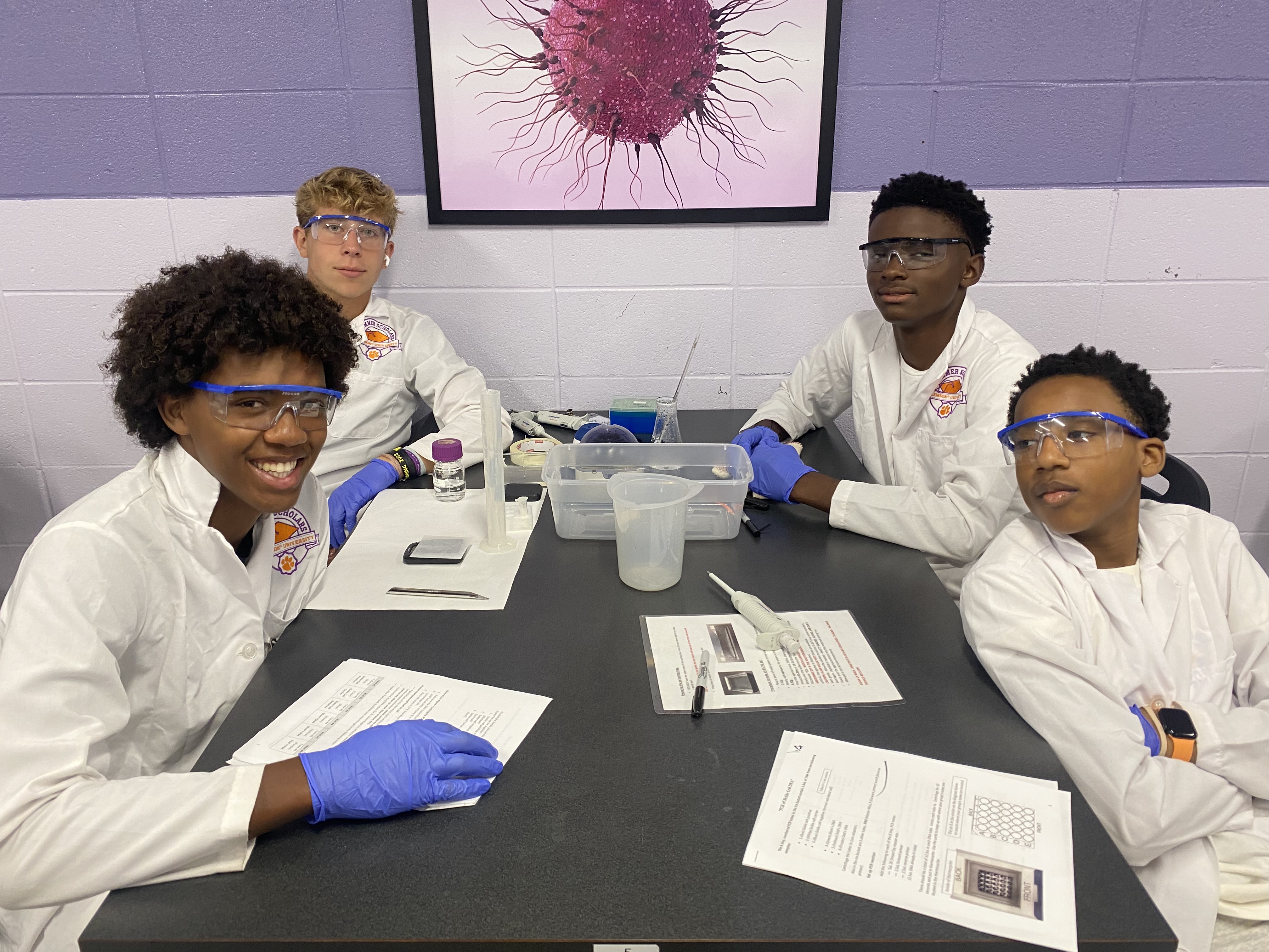 Students in a lab