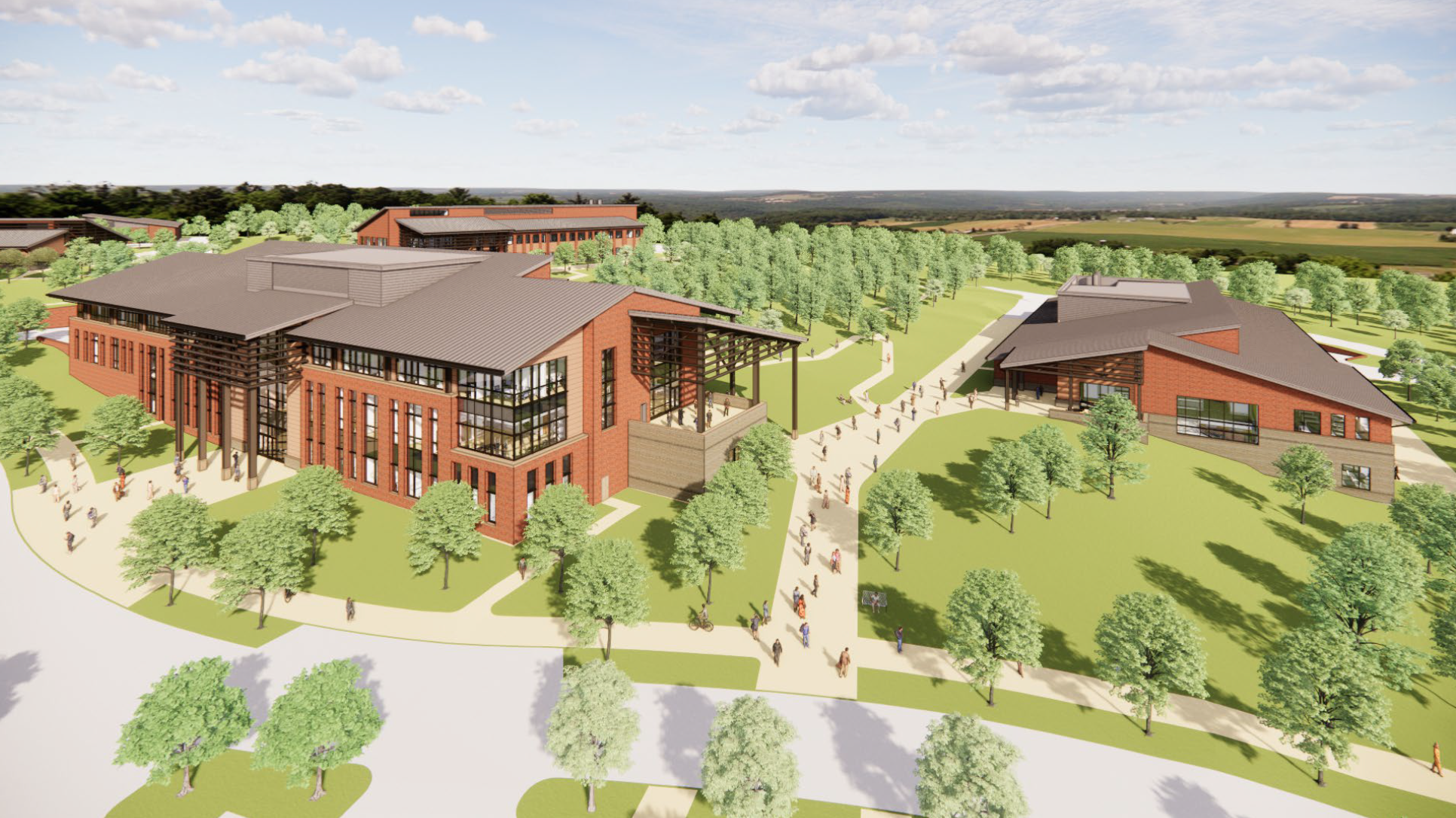 Clemson College of Veterinary Medicine campus rendering.